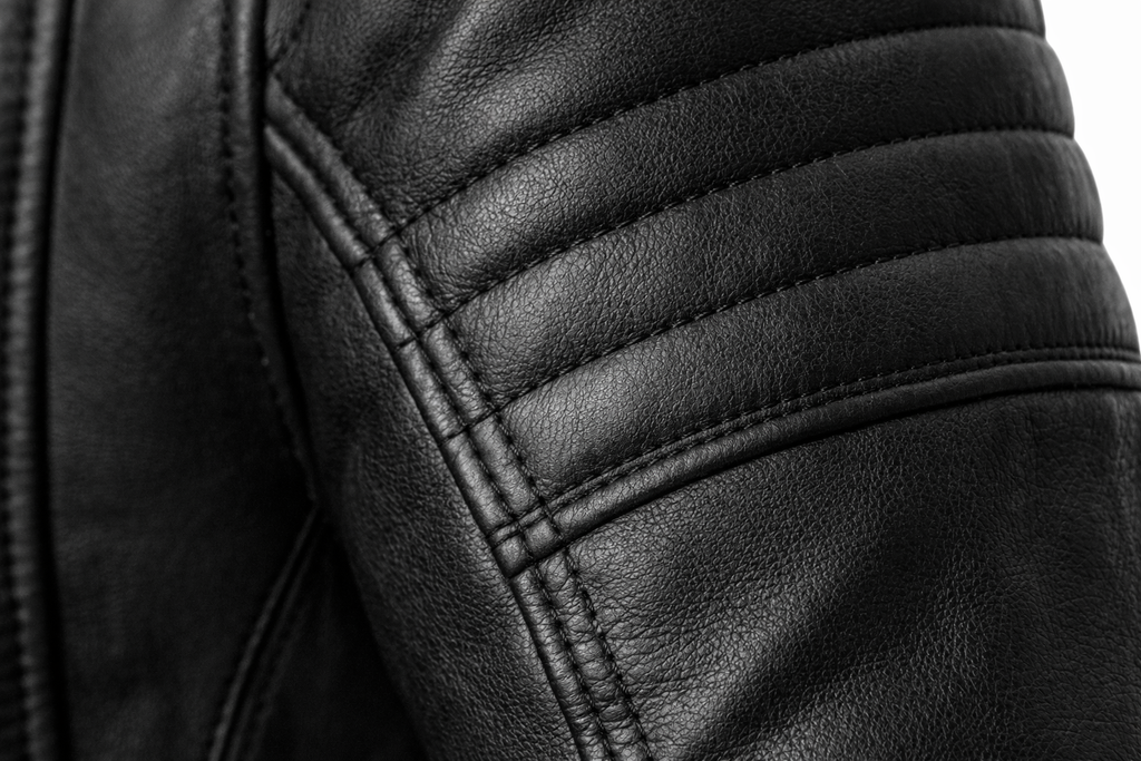 Men’s Premium Black Leather Biker Jacket – Slim Fit Cafe Racer Motorcycle Jacket