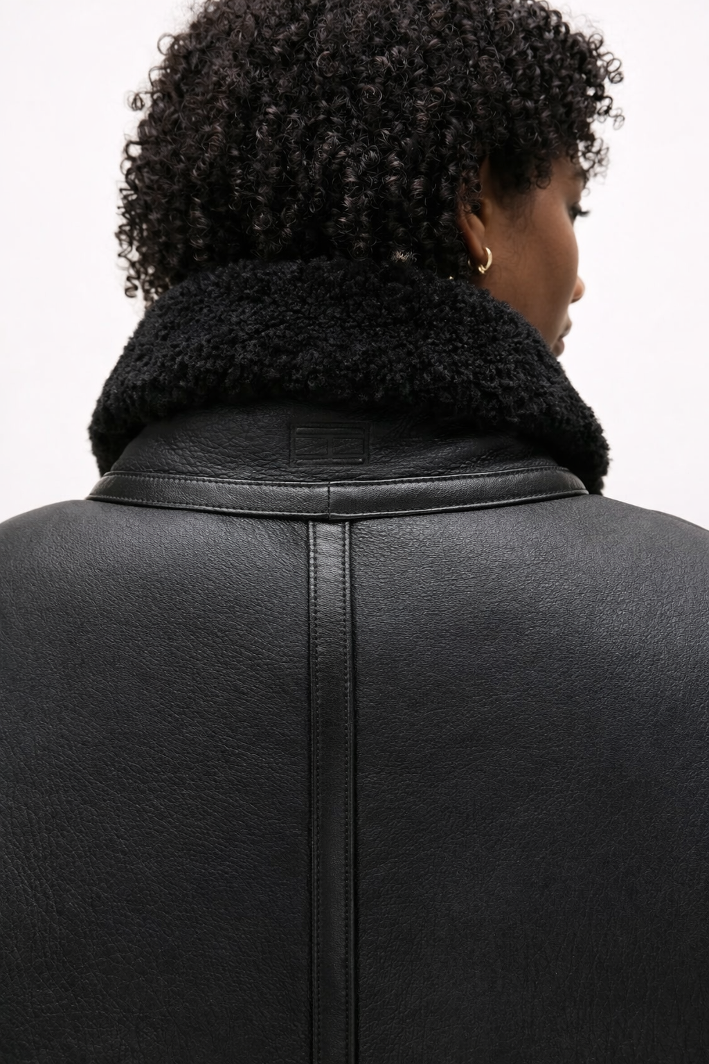 Shearling Leather Aviator Jacket